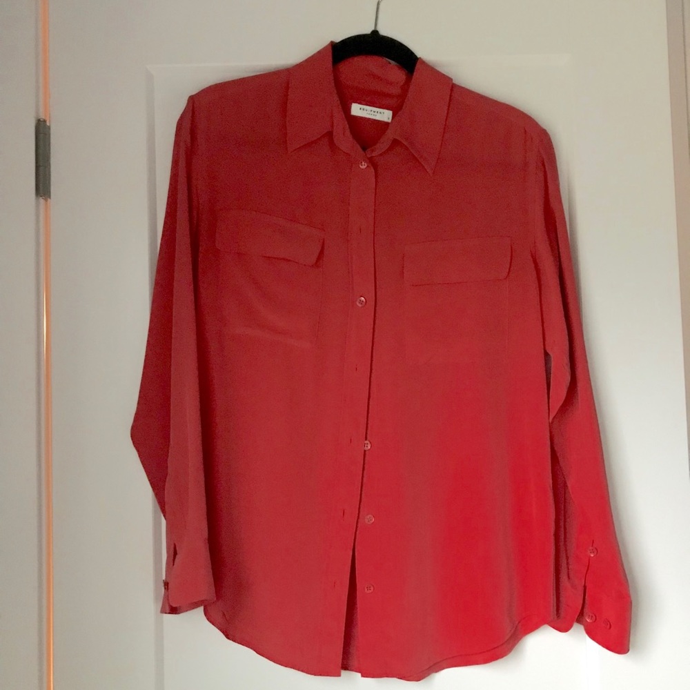 Equipment signature silk shirt